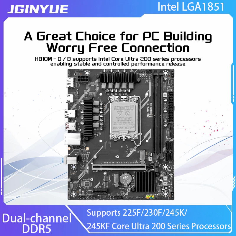 Ddr5 64Gb - Placa base JGINYUE H810 Intel LGA1851