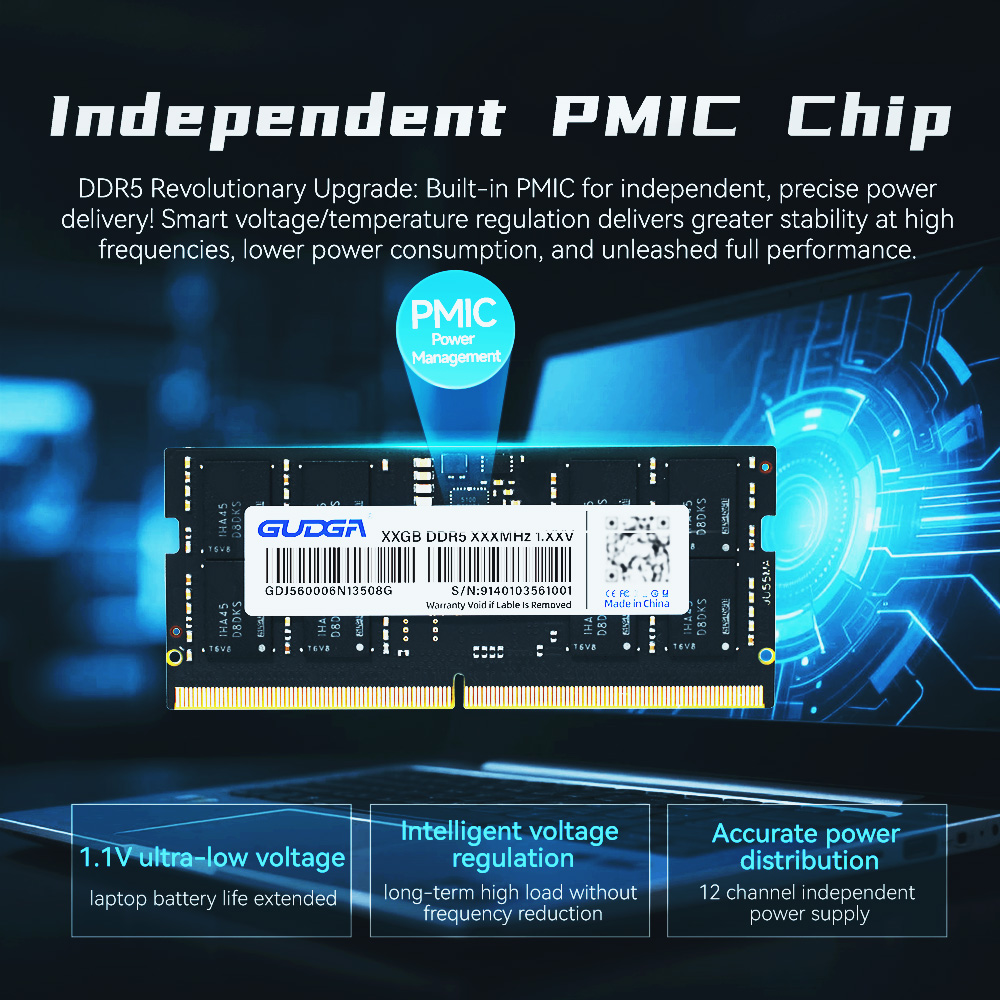 Memoria RAM GUDGA DDR5 de 8GB, - Ddr5 Laptop Ram reseña y precio