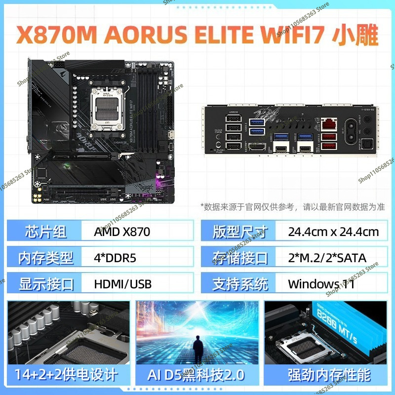 Tarjeta Madre AM5 ATX Blanca I - Ddr5 64Gb reseña y precio