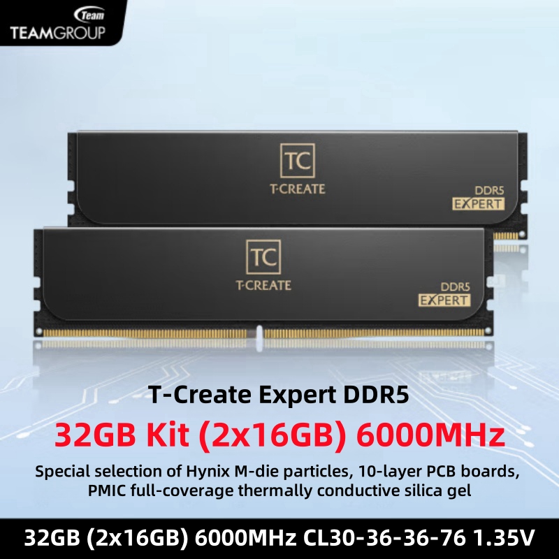 TEAMGROUP T-Create Expert CL30 - Ddr5 6000Mhz reseña y precio